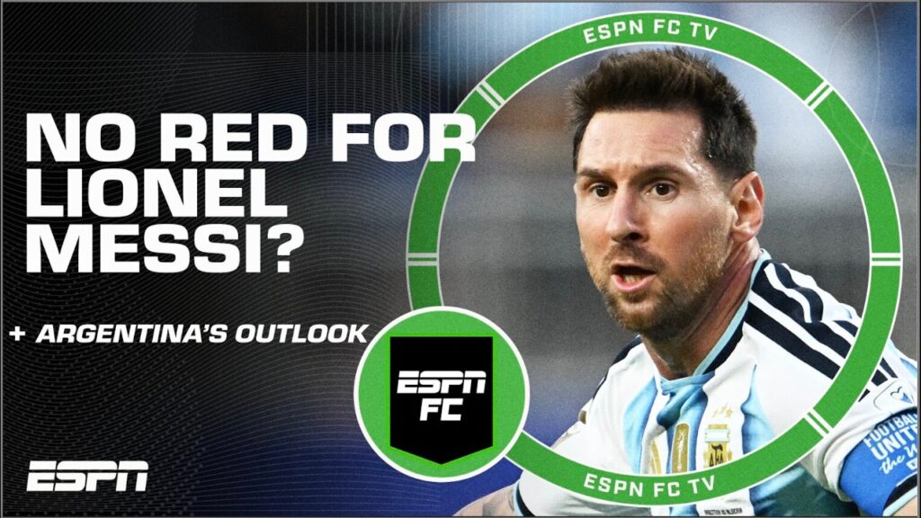 Burde Messi fått rødt kort?