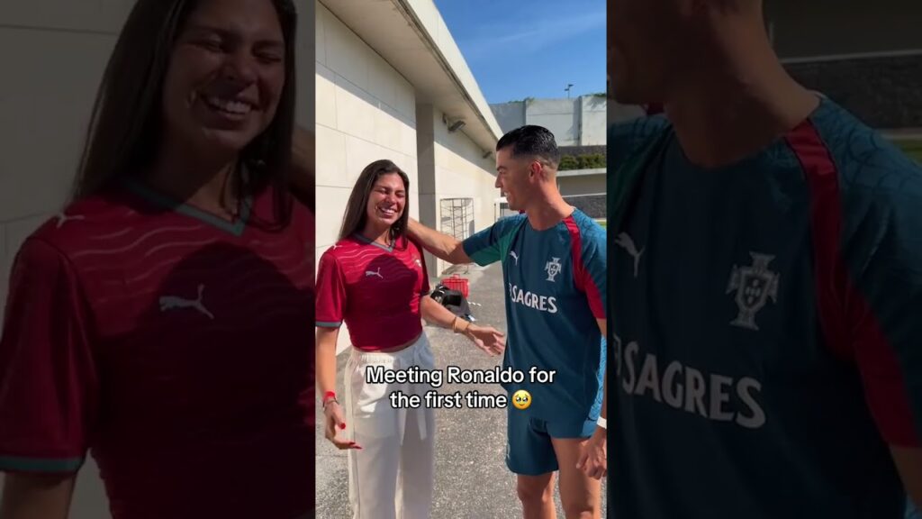 Celine møter Ronaldo for første gang