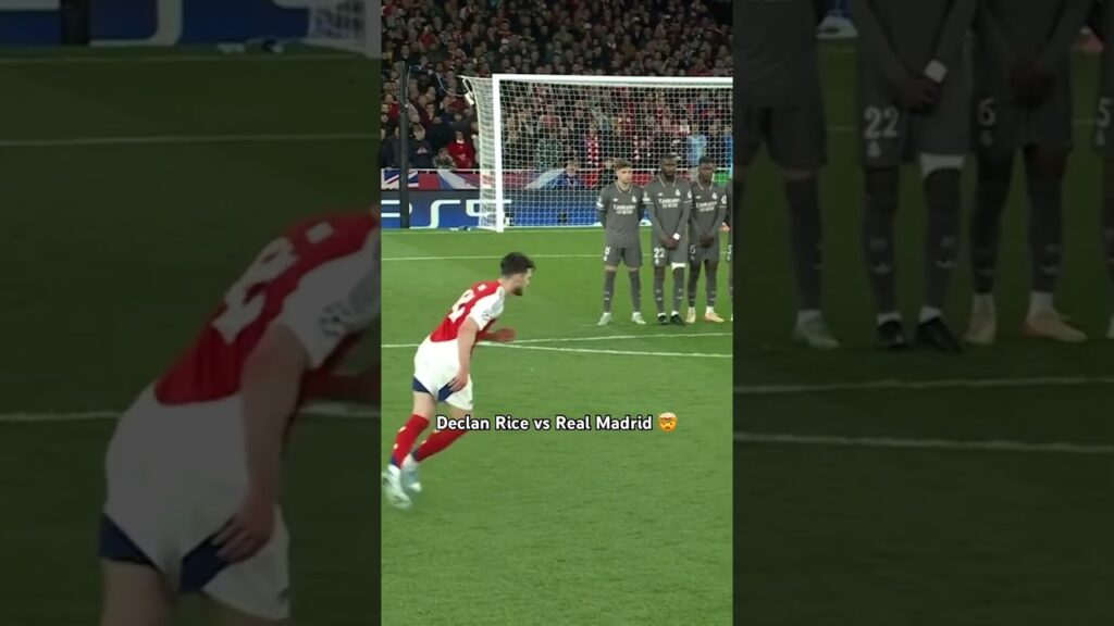 Declan Rice fyrer løs fra frispark