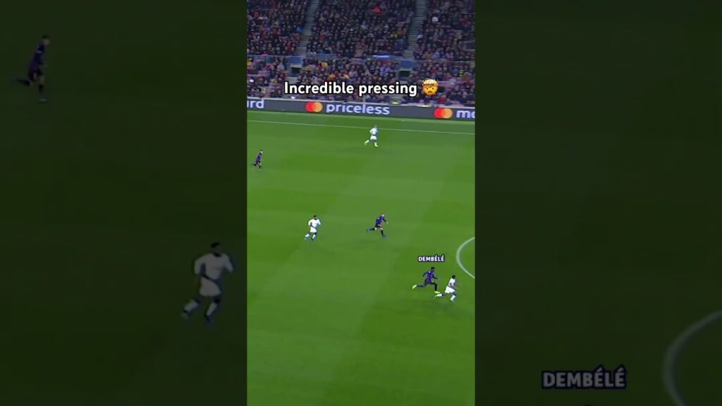 Dembélé med imponerende pressing