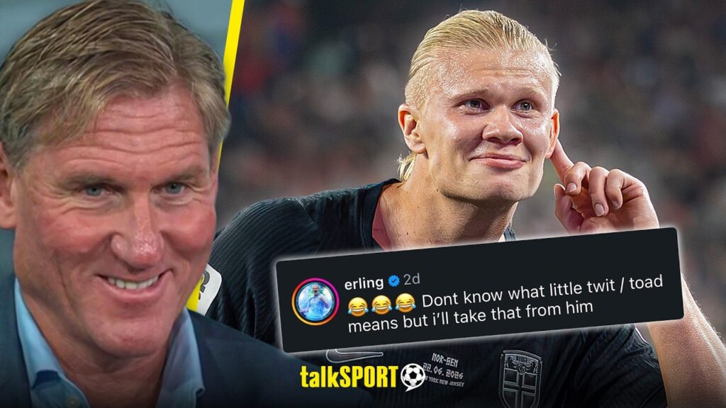 Det koker mellom Erling Haaland og Simon Jordan