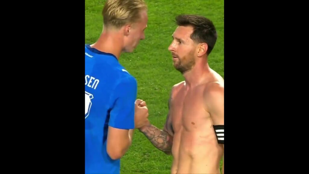 Iceland-spiller ber om Messis skjorte