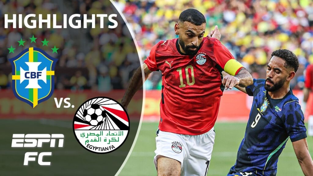 Intens duell mellom Brasil og Egypt