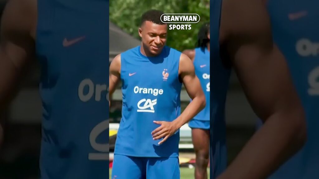 Mbappé og Dembélé i trening