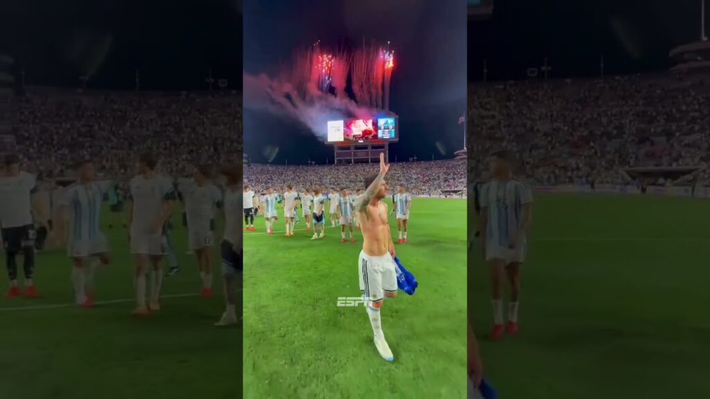 Messi feirer med fyrverkeri