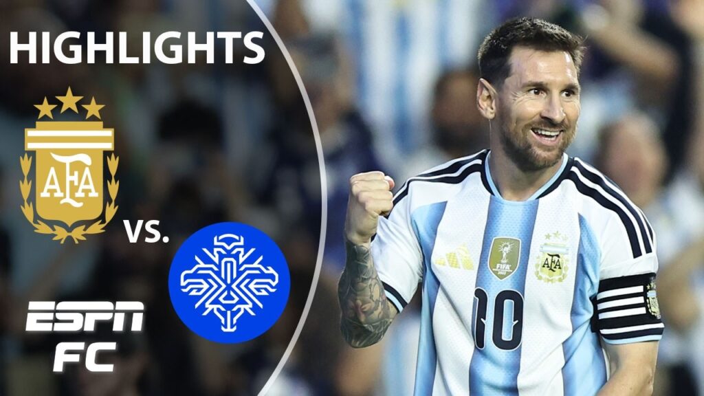 Messi feirer scoring