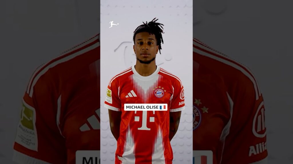 Michael Olise i Bayern-drakt
