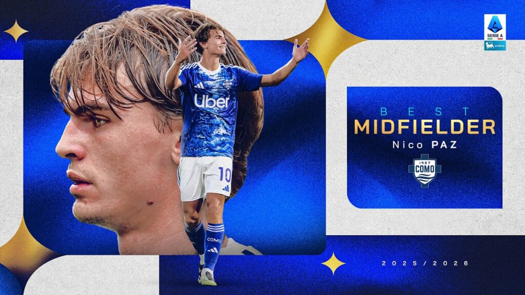 Nico Paz feirer årets midtbanespiller
