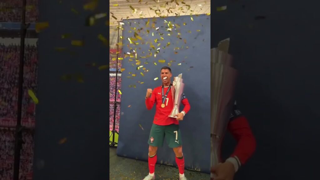 Ronaldo feirer Nations League-trofeet