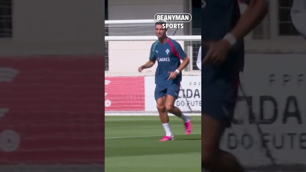 Ronaldo gir alt på treningsfeltet