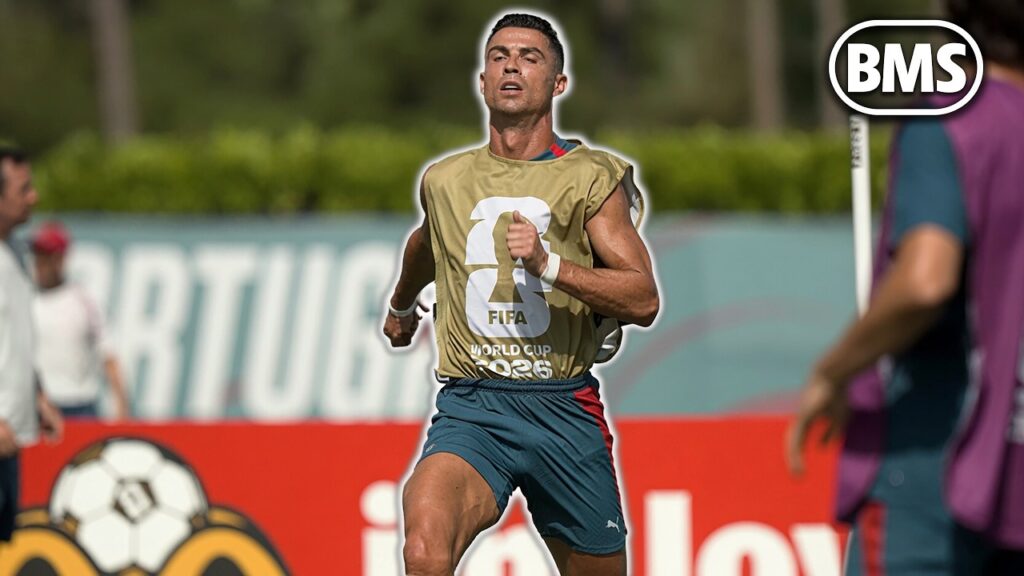 Ronaldo gir alt på treningsfeltet
