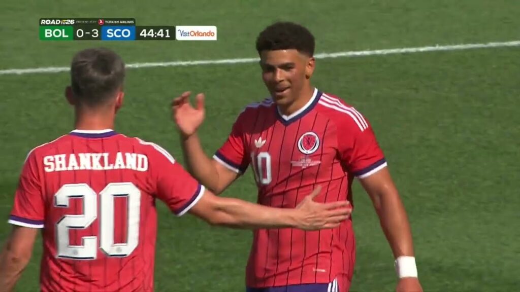 Skottland scorer sitt tredje mål