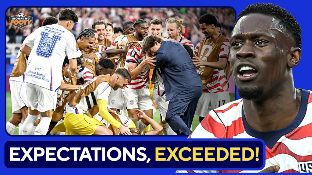 USMNT feirer mål med entusiasme