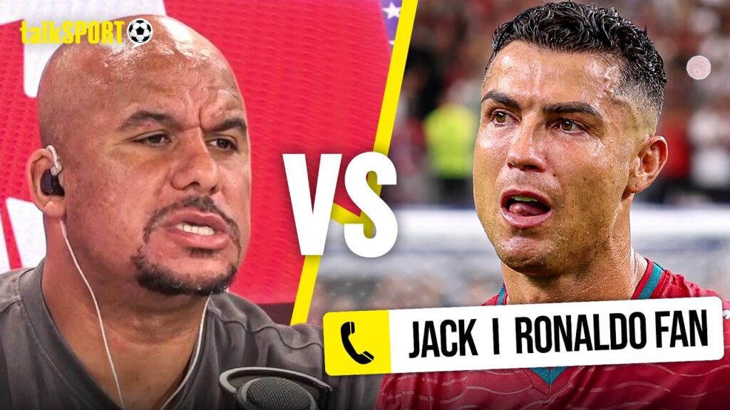 Agbonlahor i het diskusjon med Ronaldo-fan