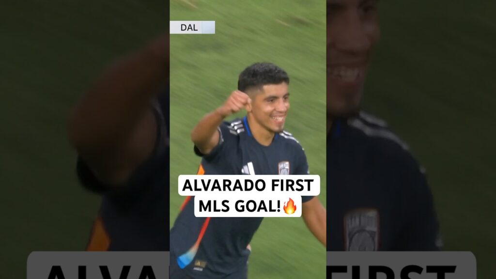 Alvarado scorer sitt første mål