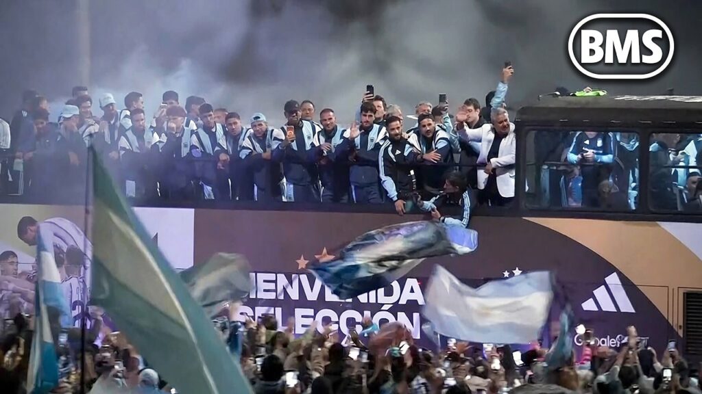 Argentina-spillerne får stor velkomst