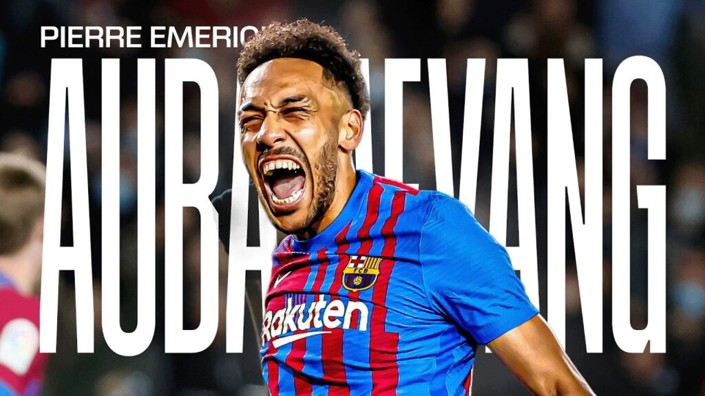 Aubameyang fyrer løs fra nær hold