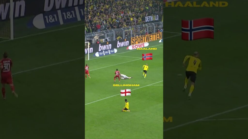 Bellingham og Haaland i målfeiring