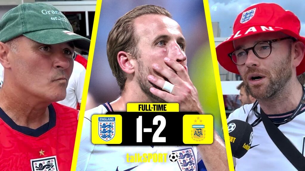 Englandsupportere reagerer på tapet