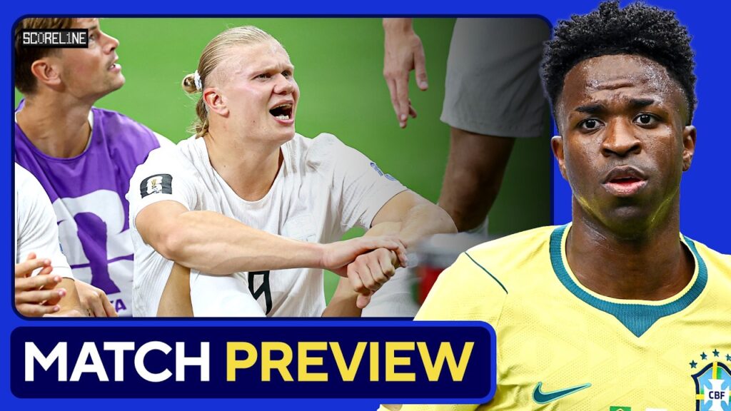 Haaland og Vinicius i diskusjon
