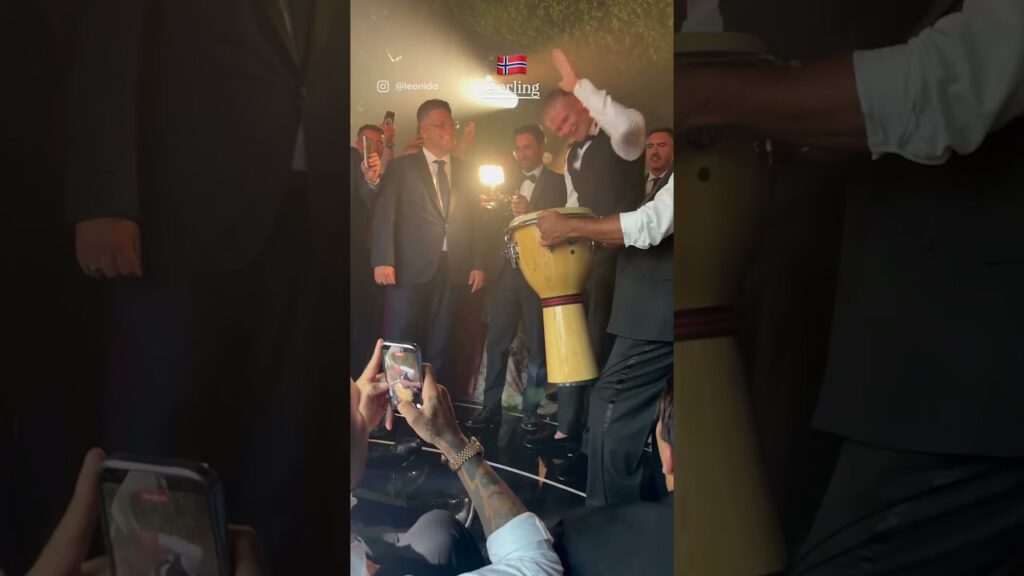 Haaland på bryllupsfest