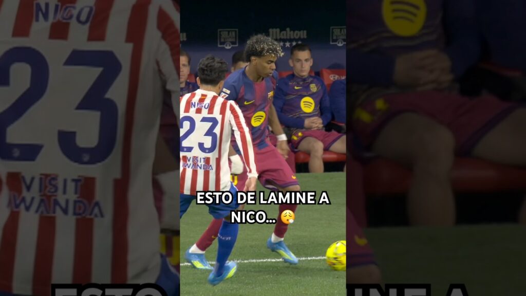 Lamine dribler Nico med tunnel