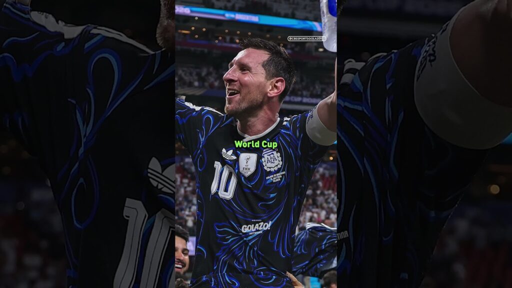 Messi feirer VM-triumfen
