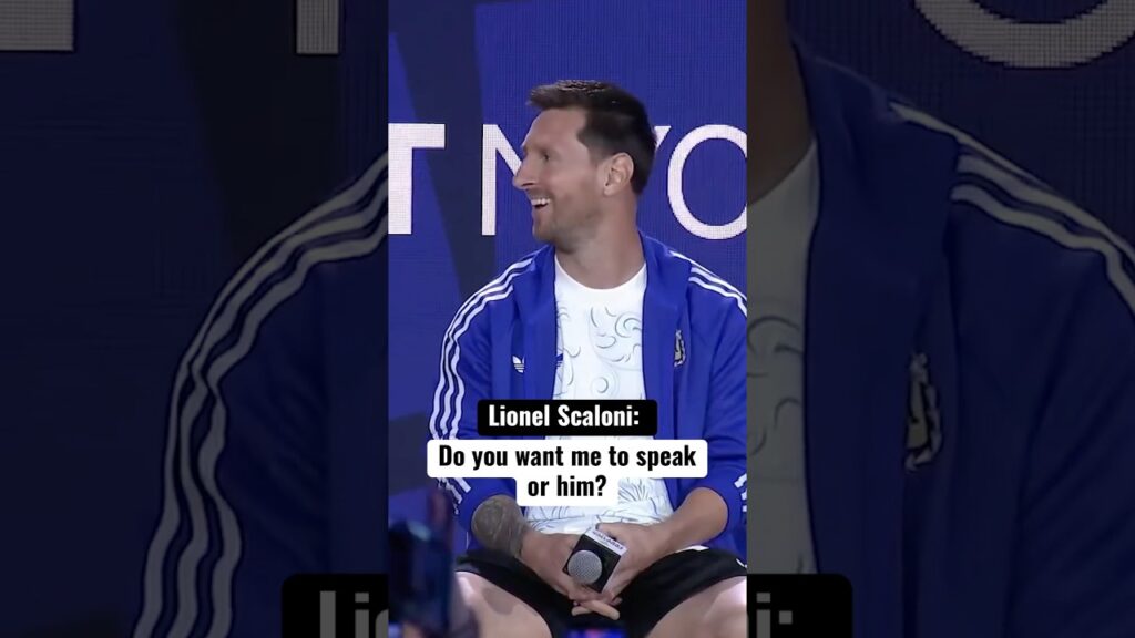 Messi og Scaloni i godt humør