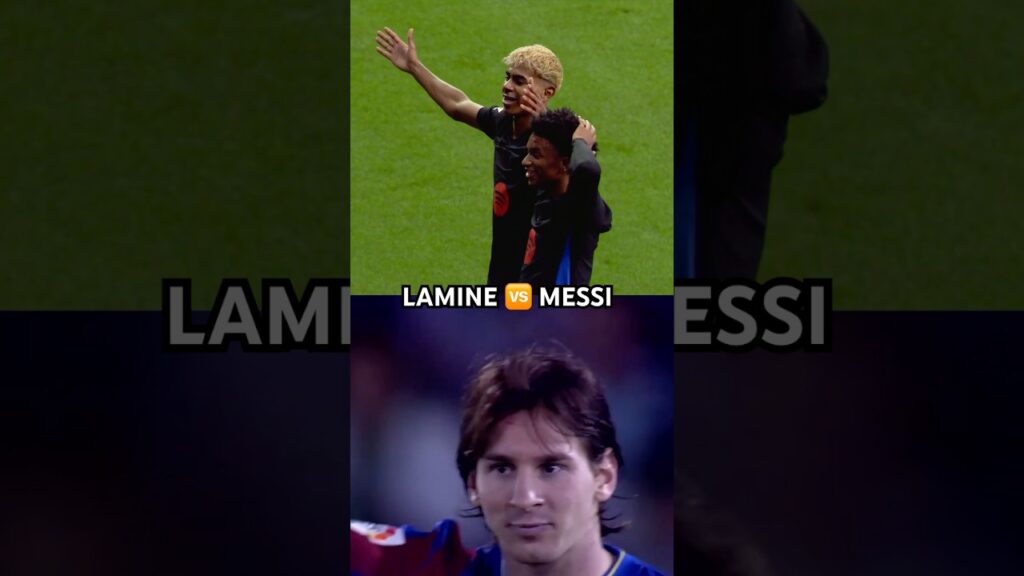 Messi og Yamal i feiring