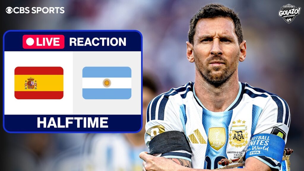Messi ser alvorlig ut i pausen