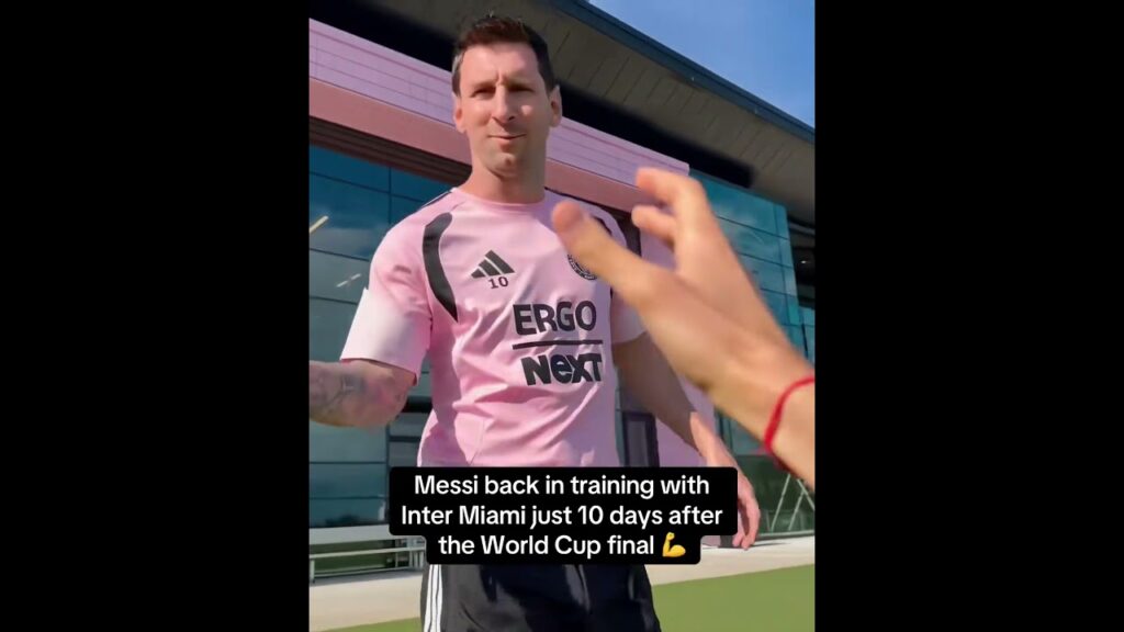 Messi tilbake på treningsfeltet