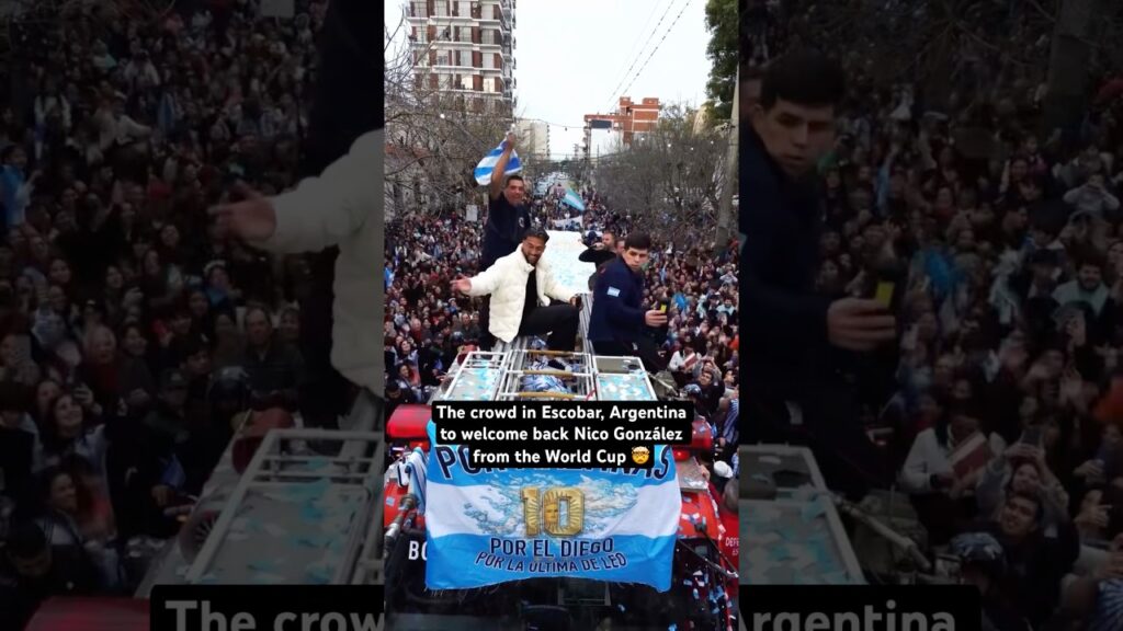 Nico González hylles i hjembyen