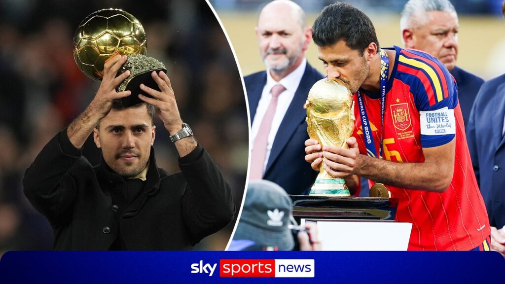 Rodri med trofeer
