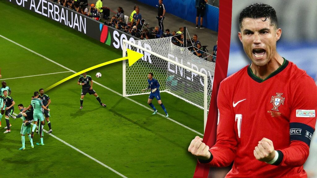 Ronaldo banker ballen i nettet