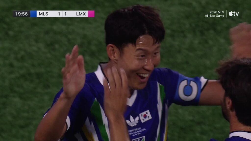 Son Heung-Min scorer vakkert mål