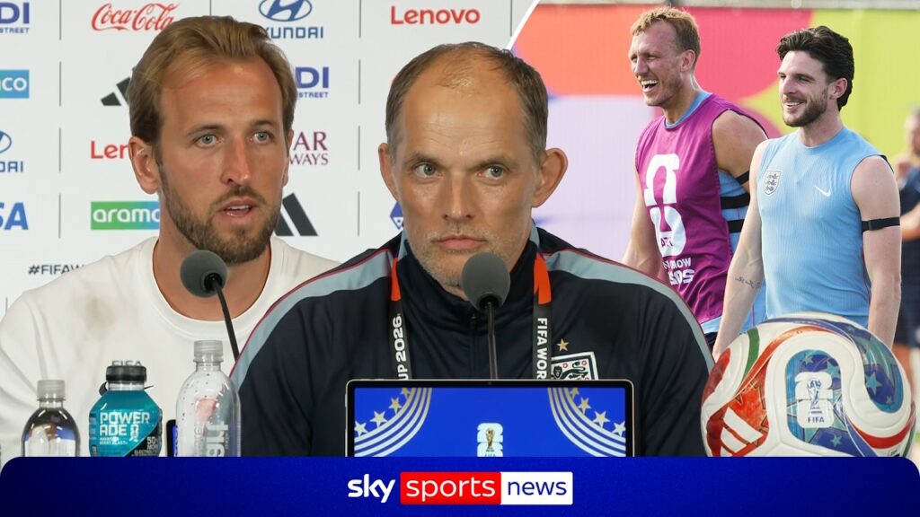 Tuchel og Kane før kvartfinalen