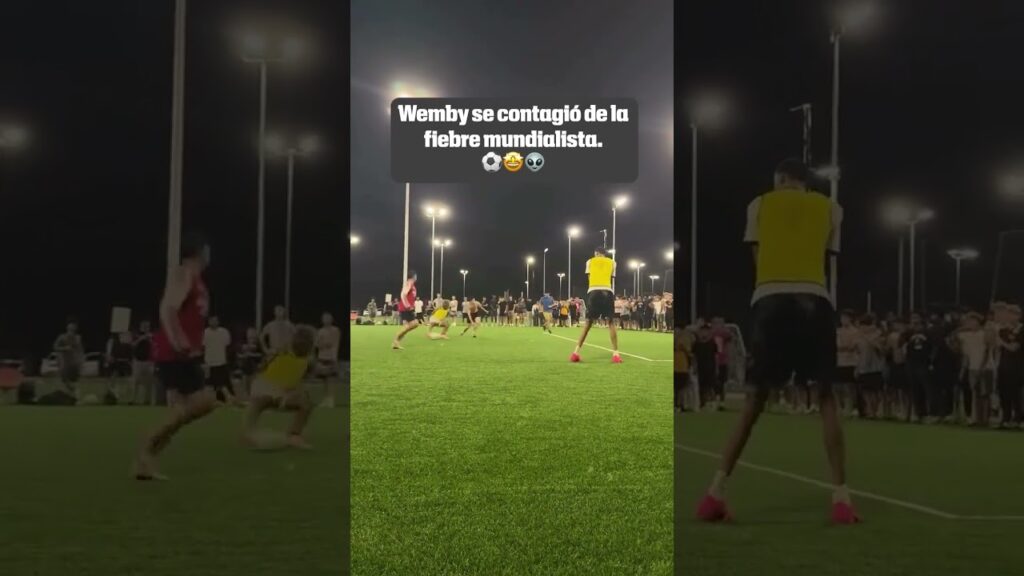 Wembanyama i fotballtrening