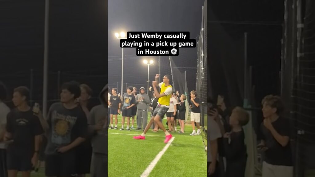 Wemby i uformell fotballkamp