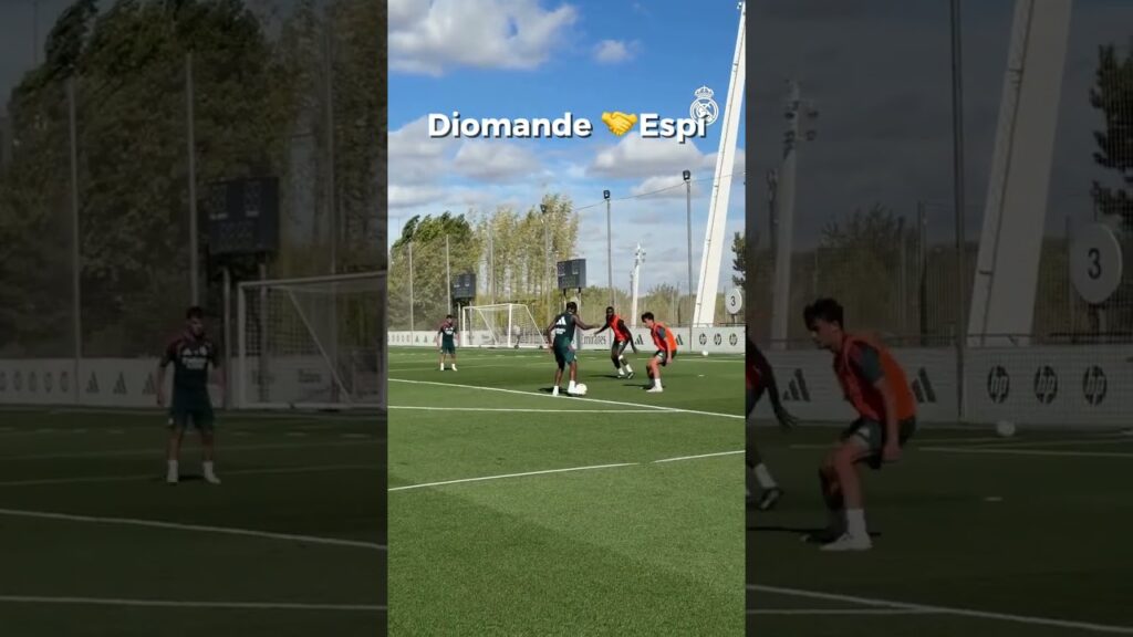 Diomande og Espi i trening