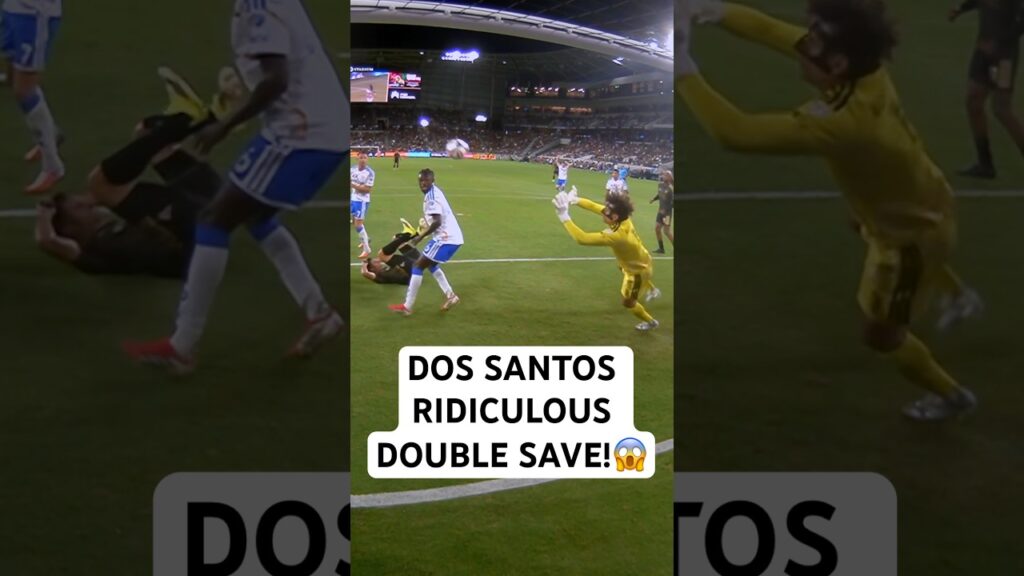 Dos Santos med fantastisk dobbeltredning