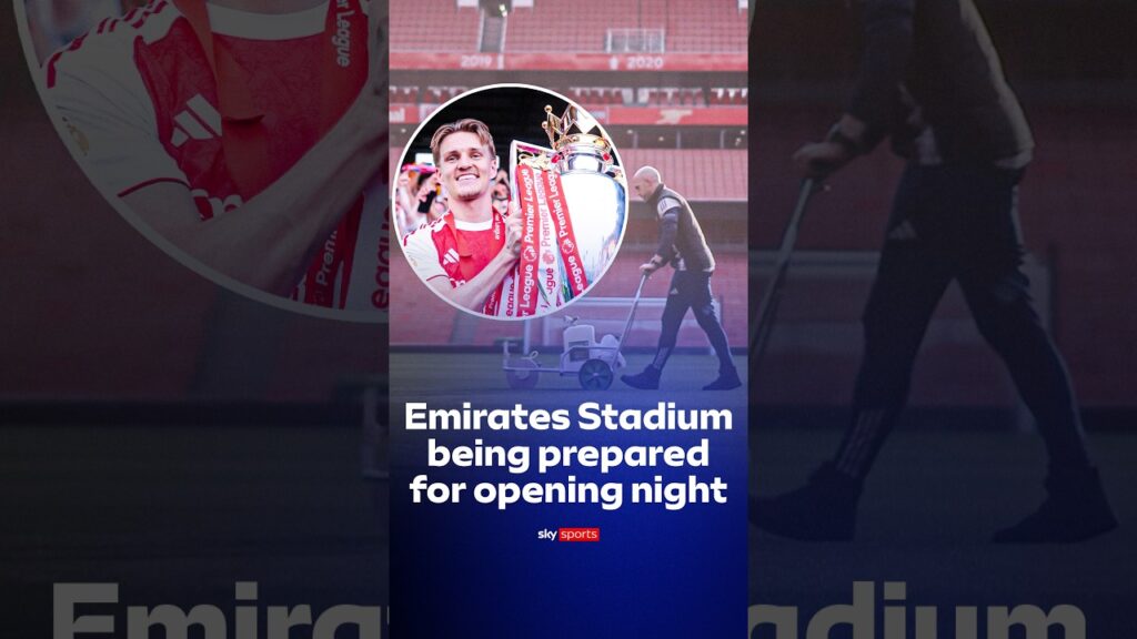 Emirates Stadium klargjøres for åpning