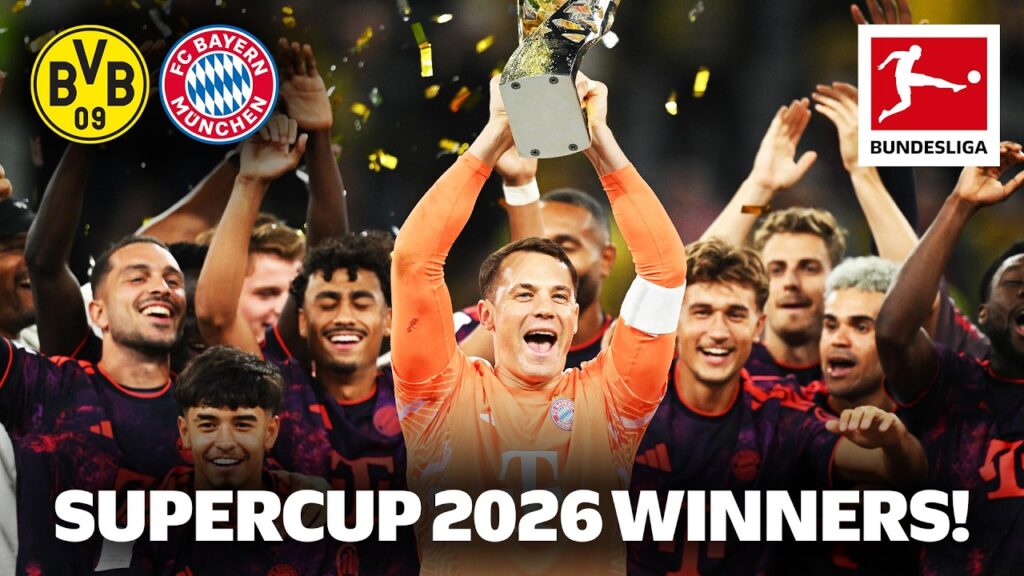 FC Bayern feirer Supercup-seier