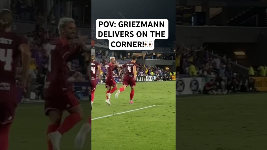 Griezmann med perfekt corner