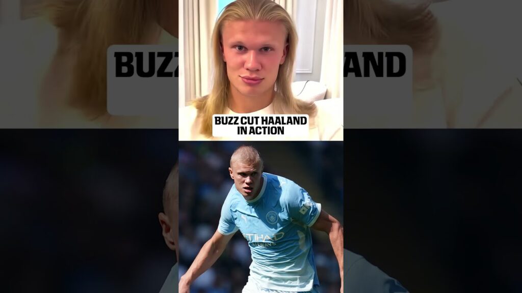 Haaland med ny buzz cut