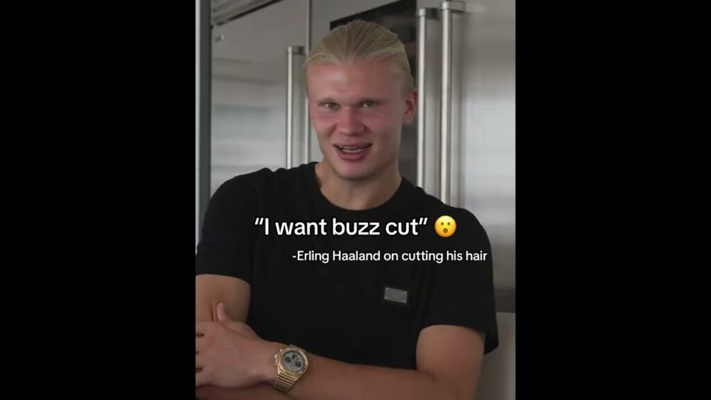 Haaland snakker om sitt nye hår