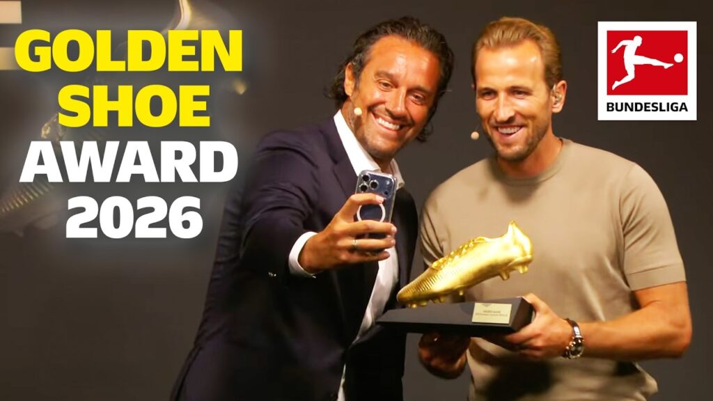 Harry Kane feirer Golden Shoe-prisen