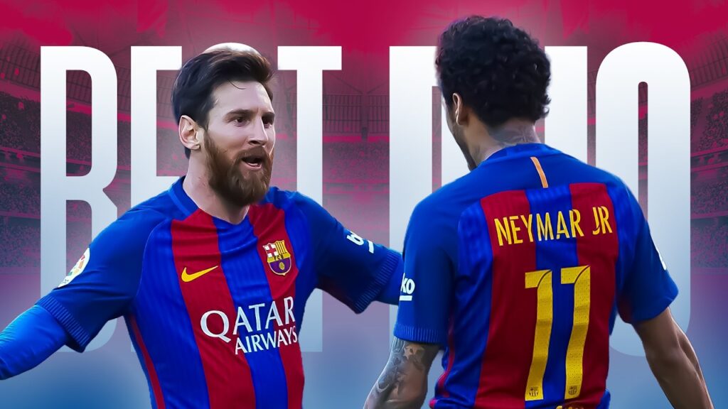 Messi og Neymar i målfeiring