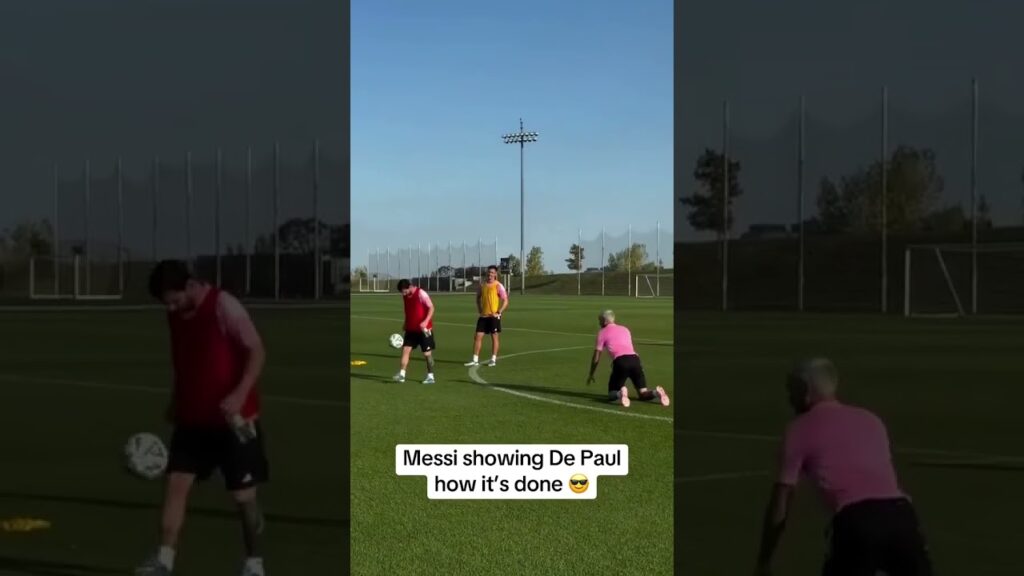 Messi viser De Paul hvordan det gjøres