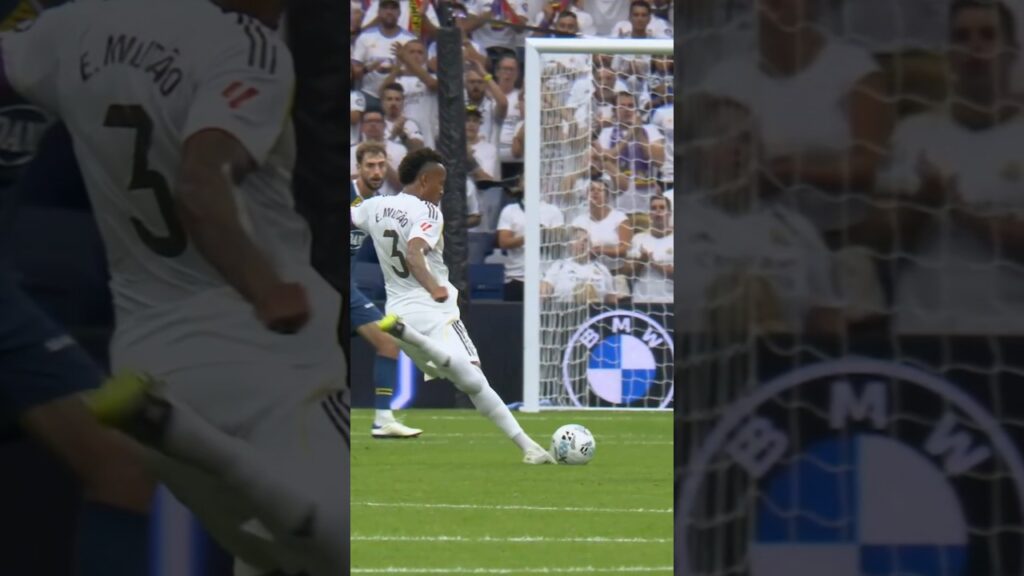 Militão banker ballen i krysset