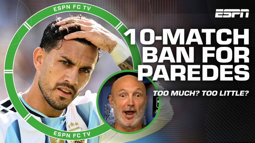 Paredes får 10 kampers straff